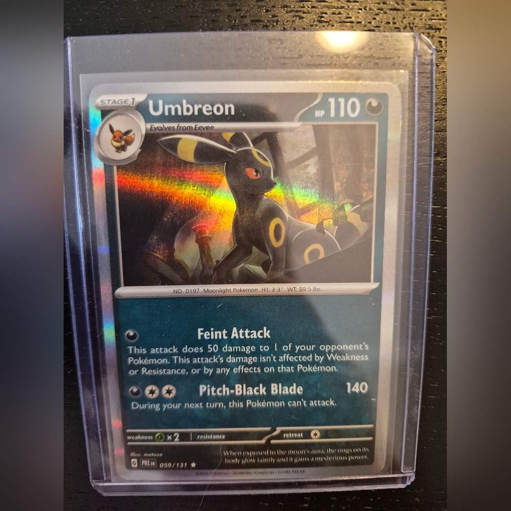 Pokemon Umbreon Holographic Card
